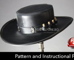 Plague Doctor Hat PATTERN - DIY Hat - Pdf Download by DieselpunkRo steampunk buy now online