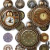 STEAMPUNK CLOCKS digital collage sheet Victorian Watch 1.5 inch bottle cap images Jewelry making necklace Printable Instant Download C_040 by DreamUpGraphic steampunk buy now online