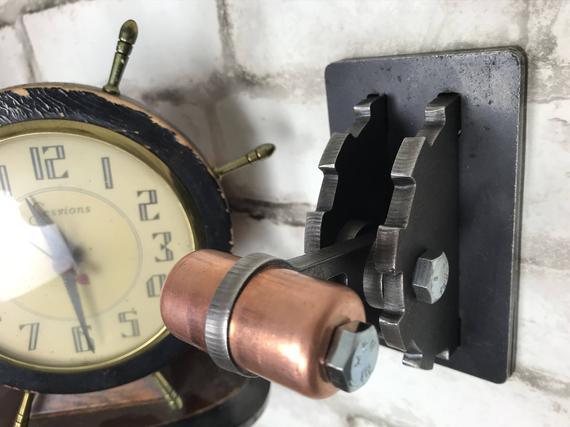 Steampunk Industrial Light Switch Cover with Lever and Copper Handle / Lighting / Switch Plate / Home Decor / Unique Gift / Gear Shape by SteampunkInteriors steampunk buy now online