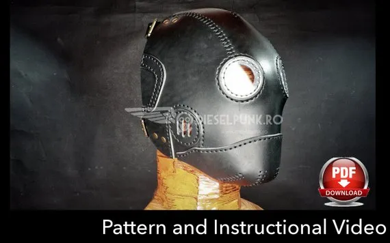 Steampunk Mask Pattern - DIY Mask - Pdf Download - Video Tutorial by DieselpunkRo steampunk buy now online Steampunk Mask Pattern - DIY Mask - Pdf Download - Video Tutorial by DieselpunkRo steampunk buy now online