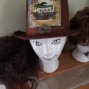 Steampunk Top Hat Brown Morte faux-suede Frenchy and the Punk Fan by SteampunkSteelers steampunk buy now online Steampunk Top Hat Brown Morte faux-suede Frenchy and the Punk Fan by SteampunkSteelers steampunk buy now online