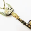 Steampunk Winged Watch & Owl Key Necklace, Steampunk Necklace, Steampunk Key, Steampunk Watch, Owl Key Necklace, Key Necklace KP29 by RavensSecretStash steampunk buy now online