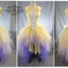 yellow wedding dress-fantasy wedding dress-ombre wedding dress-fairy wedding dress-color wedding dress-plus size high low wedding dress by thesecretboutique steampunk buy now online