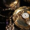 1800s Storybook Pendant by Fae Factory Visionary Artist Dr Franky Dolan {Soldered Antique Pocket Watch Necklace Rosary Bead Pearl Gold} by faefactory steampunk buy now online