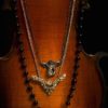 Bohemian Multi-Strand Necklace by Fae Factory Artist Dr Franky Dolan {Handmade Statement Heirloom Rhinestone Keyhole Black Glass Rosary} by faefactory steampunk buy now online