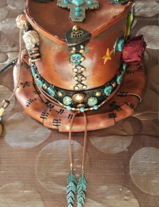 Custom Unisex Steampunk top hat by KimberlysKrowns steampunk buy now online