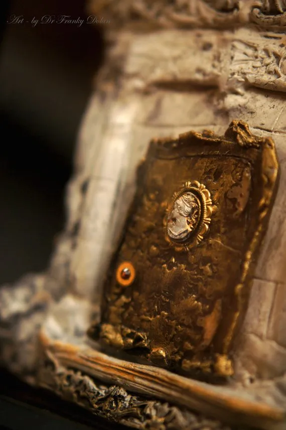 Fairy Door: PALAZZO INGRESSO. Faerie Dream Door Sculpture by Fae Factory Artist Dr Franky Dolan (Original Fine Art Fairy Door spiritual art) by faefactory steampunk buy now online