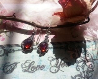 Fire Opal Earrings, Mexican Fire Opal Earrings, Dragon's Breath Earrings, Opal Earrings, Vintage Earrings, Opal Earrings, Mother's Day, Prom by artistiquejewelry steampunk buy now online