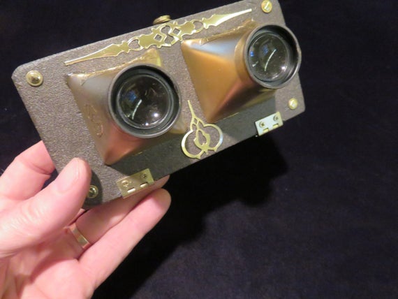 Google Brass, Steampunk virtual reality viewer for Iphone 6 or Galaxy 4-6 by WillRockwell steampunk buy now online