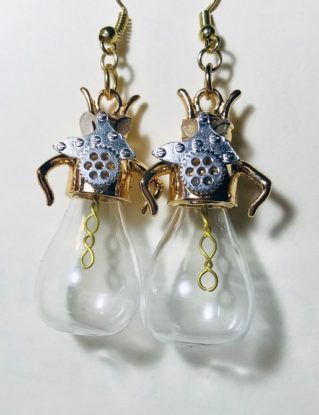 Steampunk Earrings- Bee and Bulbs- OOAK Unique Steampunk Jewelry by TheSouthernMum steampunk buy now online