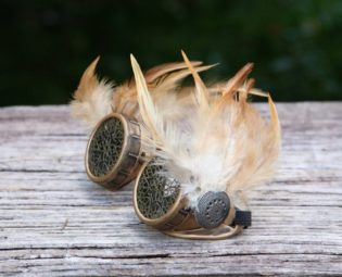 Steampunk Goggles Burning Man Festival Halloween Costume Cosplay Punk Mascara Festival by EarlyBrightMelange steampunk buy now online