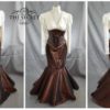 steampunk wedding dress, ivory and copper custom made alternative wedding gown by thesecretboutique steampunk buy now online