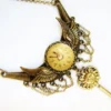 Steampunk Winged Vintage Watch Dial Crescent Pendant Necklace with Sun Topped Key, Steampunk Necklace, Steampunk Wings and Key Necklace CPN8 by RavensSecretStash steampunk buy now online Steampunk Winged Vintage Watch Dial Crescent Pendant Necklace with Sun Topped Key, Steampunk Necklace, Steampunk Wings and Key Necklace CPN8 by RavensSecretStash steampunk buy now online