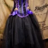 Day of the Dead Gothic Prom Dress black tulle wedding skirt by olgaitaly steampunk buy now online