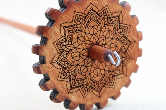 Mandala Gear Spindle by SnyderSpindles steampunk buy now online