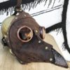 Rustic Brown Copper Faux Leather Steampunk PLAGUE DOCTOR Mask -Rivets, Buckle Straps, Interchangeable Lenses, Ornate Nose Piece-Burning Man by jadedminx steampunk buy now online