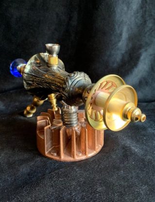 Smoking Ray Gun " Little Smoker Raygun Pipe " Table Top Steampunk Sci-fi Victorian Industrial SpaceAge by AstronomicalArmoryUS steampunk buy now online