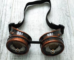 Steampunk Goggles Industrial Cosplay Costume Burner Playa Desert Festival Rave DJ Cyber Steam punk style Outfit Wear EDM Mens Masquerade EDC by Dedovashop steampunk buy now online