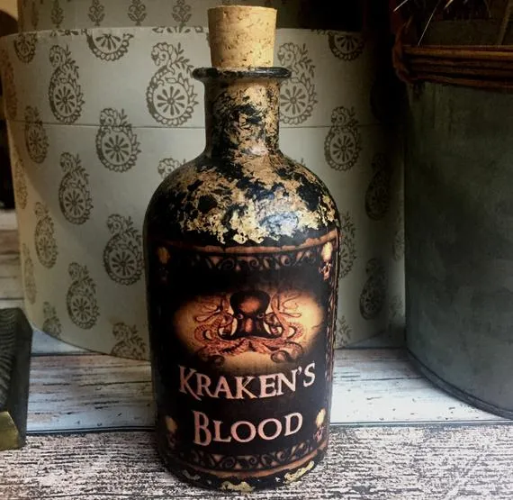 Steampunk. Kraken. Steampunk Bottle. Kraken's Blood. Kraken Bottle. Steampunk Gift. Steampunk Decor. Goth Gift. Goth Bottle. Goth Decor. by RubyAliceandMe steampunk buy now online Steampunk. Kraken. Steampunk Bottle. Kraken's Blood. Kraken Bottle. Steampunk Gift. Steampunk Decor. Goth Gift. Goth Bottle. Goth Decor. by RubyAliceandMe steampunk buy now online