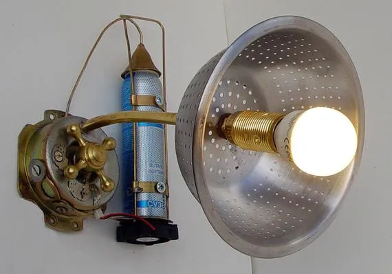 Steampunk wall lamp by Robin Read, Steam punk art, illuminating wall lamp by RadicalGold steampunk buy now online Steampunk wall lamp by Robin Read, Steam punk art, illuminating wall lamp by RadicalGold steampunk buy now online