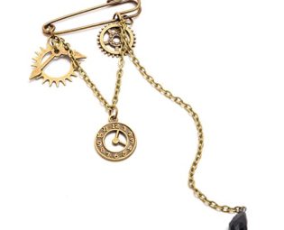 GRACEART Steampunk Gears Clock Hair pin (I) steampunk buy now online