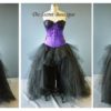 Extra full tulle skirt-fairy skirt-high low-black tulle-prom-alternative wedding skirt-plus size-gothic wedding skirt-bridesmaid tulle skirt by thesecretboutique steampunk buy now online