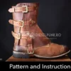 Gaiters Pattern - Leather DIY - PDF Download by DieselpunkRo steampunk buy now online
