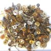 Steampunk Watch Parts and pieces - 25g 700 plus pieces of TEENY TINY vintage and antique gears, cogs, wheels, hands, crowns, stems, etc. by AllGearedUp steampunk buy now online