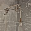 Vintage Industrial Pulley Lamp - The Draftsman - Antique Pulley Light - Drafting Table - Steampunk Lamp - Industrial Lighting - Workshop by DWVintage steampunk buy now online