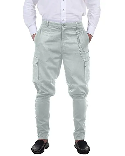 ThePirateDressing Steampunk Victorian Cosplay Costume Mens Airship 100% Cotton Pants Trousers C1347 (Grey) (X-Large) steampunk buy now online ThePirateDressing Steampunk Victorian Cosplay Costume Mens Airship 100% Cotton Pants Trousers C1347 (Grey) (X-Large) steampunk buy now online