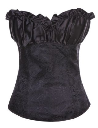 Sweetlover Women's Push up Boned Plus Size Overbust Corset Bustier Bodyshaper Top steampunk buy now online