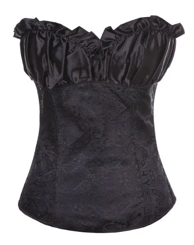 Sweetlover Women's Push up Boned Plus Size Overbust Corset Bustier Bodyshaper Top steampunk buy now online