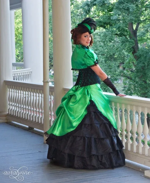 Green Wedding Dress | Green Jewel | Steampunk Costume, Fantasy Dress, Steampunk Cosplay, Saloon Girl Costume, Gothic Wedding Gown by auralynne steampunk buy now online Green Wedding Dress | Green Jewel | Steampunk Costume, Fantasy Dress, Steampunk Cosplay, Saloon Girl Costume, Gothic Wedding Gown by auralynne steampunk buy now online
