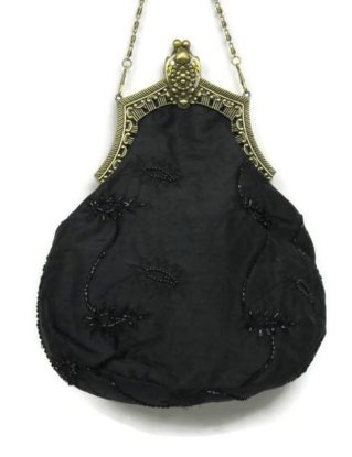 Historically inspired handbag made of embroidered silk by DesireeBoissier steampunk buy now online
