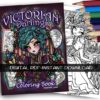 PDF DIGITAL Victorian Darlings Coloring Book Hannah Lynn Printable Coloring Pages by hannahlynnart steampunk buy now online