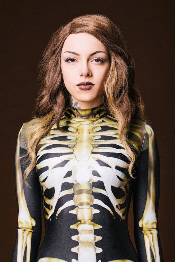 Skeleton Bodysuit Women, Adult Halloween Costumes, Sexy Bodysuit, Halloween Steampunk Costume, Costumes for Women, Cosplay Costume, BADINKA by BADINKA steampunk buy now online