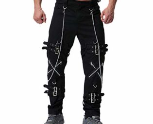 Cargo Trousers Men Combat Trousers with Multi Pockets Fashion Loose Fit Steampunk Trousers Outdoor Trekking Camping Mountaineering Pants Plus Size steampunk buy now online