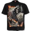 Spiral D Ace Reaper - Mens T-Shirt - Black - Black - XXL steampunk buy now online