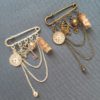 Alice in Wonderland Brooch, Alice in Wonderland Jewelry, steampunk jewelry, fantasy jewelry, steampunk brooch, clock brooch, charm brooch by GallaghersBoutique steampunk buy now online