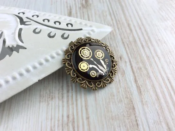 Bronze Steampunk Brooch. Watch Part Brooch. Steampunk Jewellery. Steampunk Pin. Vintage Brooch. Flower Brooch. Round Brooch. Flower Pin. by OneDottyDuck steampunk buy now online Bronze Steampunk Brooch. Watch Part Brooch. Steampunk Jewellery. Steampunk Pin. Vintage Brooch. Flower Brooch. Round Brooch. Flower Pin. by OneDottyDuck steampunk buy now online