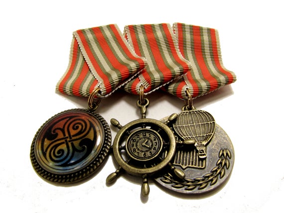 Cosplay Medal - Steampunk Dieselpunk Pirate Faux Military - Design Your Own by SpectraNova steampunk buy now online