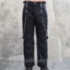 Men Punk Rock Pant Cyber Step Chain Trouser Gothic Bondage Star Short Pant by GothiceStore steampunk buy now online