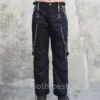 Men Punk Rock Pant Cyber Step Chain Trouser Gothic Bondage Star Short Pant by GothiceStore steampunk buy now online