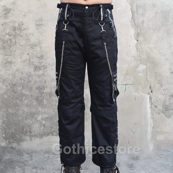 Men Punk Rock Pant Cyber Step Chain Trouser Gothic Bondage Star Short Pant by GothiceStore steampunk buy now online Men Punk Rock Pant Cyber Step Chain Trouser Gothic Bondage Star Short Pant by GothiceStore steampunk buy now online