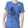 Ninja Octopus Blue Hether Boy's T shirts by namu steampunk buy now online Ninja Octopus Blue Hether Boy's T shirts by namu steampunk buy now online