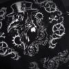 Plague Doctor & Gears Goth Steampunk Sew-on Patch - Black, White by neoshiki steampunk buy now online