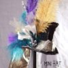 Steampunk Mardi Gras Mini Top Hat by BehindTheCastleDoor steampunk buy now online