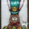Whimsical Steampunk Easter Bunny digi stamp available for instant download by LeighSBDesigns steampunk buy now online