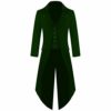 Anywow Mens Gothic Victorian Coat Steampunk Vintage Tailcoat Jacket Medieval Suit Jacquard Frock Coat Plus Size Green steampunk buy now online