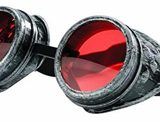 4sold Round Rave Novelty Cosplay Steampunk Goggles UK Ultra Premium Quality Steampunk Goggles Cyber Glasses Glasses Victorian Punk Style Welding Cosplay in a Gothic Style Goth Rustic Rivet Vintage steampunk buy now online